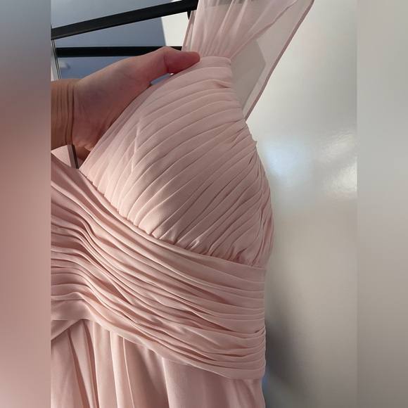 Flowy Pink Chiffon Prom or Bridesmaid Dress - Picture 5 of 13